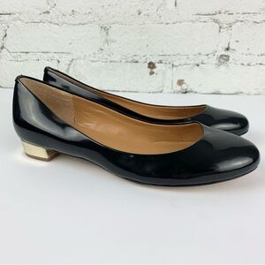 J. Crew Factory Black Patent Leather Low Heel Flats